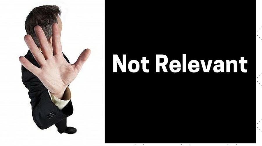 artikel tidak relevan