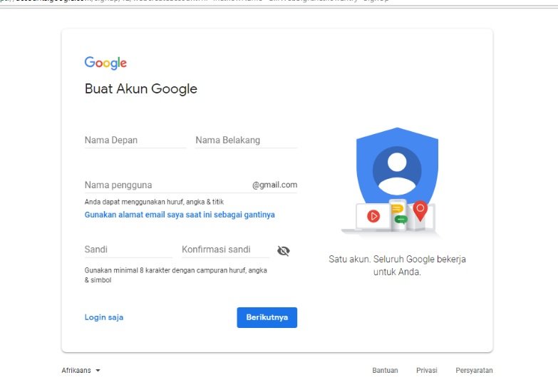 cara daftar dan buat akun gmail lewat desktop 1