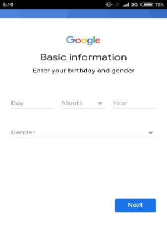 cara daftar dan buat akun gmail lewat smartphone 3