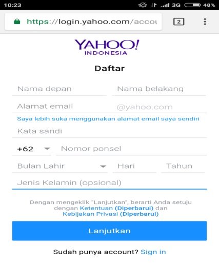 daftar yahoo 2