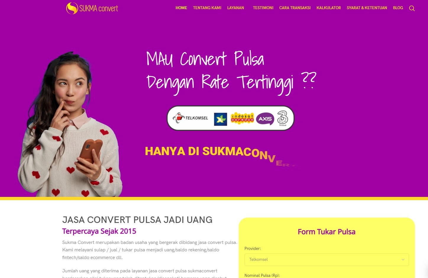 website jasa convert pulsa rate tertinggi